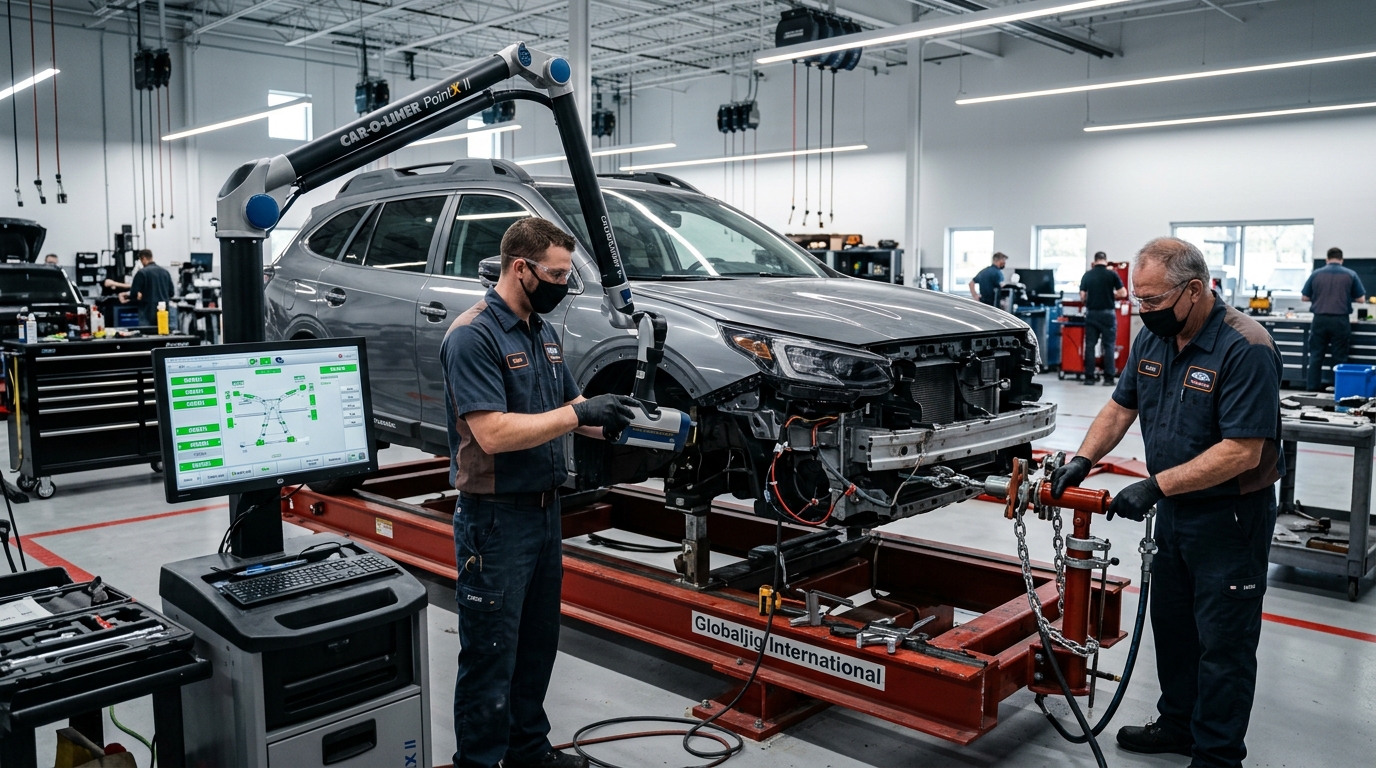 Auto frame straightening collision repair Modesto CA